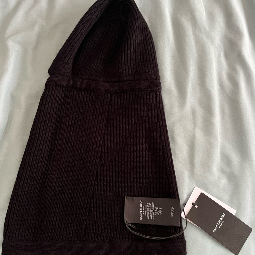 Saint Laurent cashmere black balaclava - Picture 5 of 8